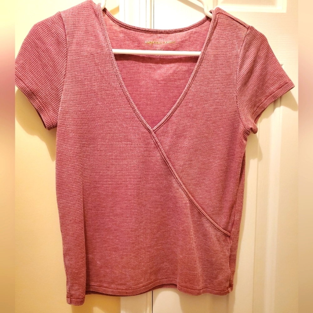 Red Wrap Crop Top
